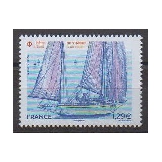 Buy this stamp of France of the year 2024 (a bord d'un voilier).