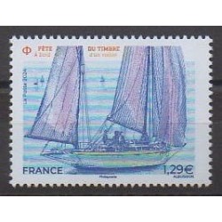 France - Poste - 2024 - A bord d'un voilier - Navigation - Philatélie