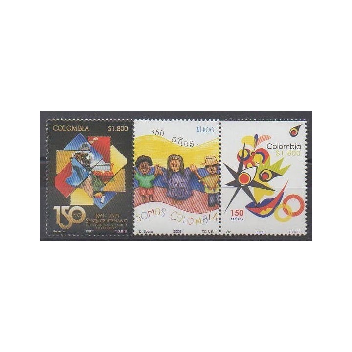 Buy this set of stamps of Colombia of the year 2009 (Nb 1528/1530).