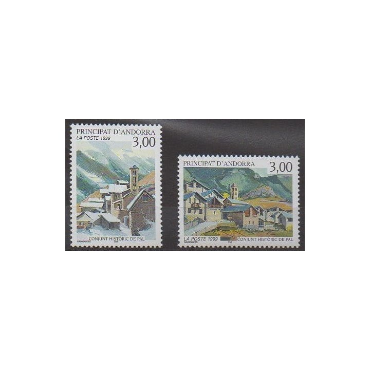 Buy this set of stamps of French Andorra of the year 1999 (Nb 519/520).