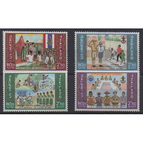 Thailand - 1986 - Nb 1153/1156 - Scouts