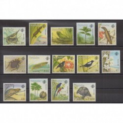 Seychelles - 1993 - Nb 756/769 - Animals - Flora