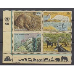 United Nations (UN - New York) - 1993 - Nb 628/631 - Endangered species - WWF