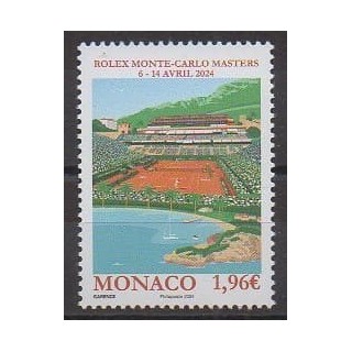 Acheter ce timbre de Monaco de l'année 2024 (Rolex Monte-Carlo Masters).
