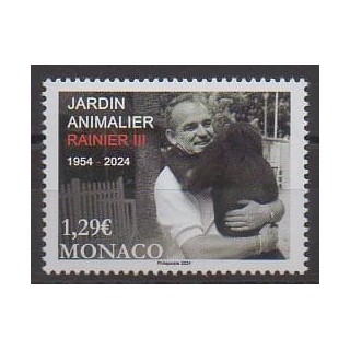 Buy this stamp of Monaco of the year 2024 (Jardin animalier Rainier III).