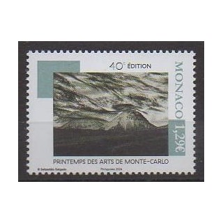 Buy this stamp of Monaco of the year 2024 (Printemps des Arts).