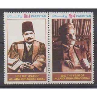 Buy this set of stamps of Pakistan of the year 2002 (Nb 1081/1082).