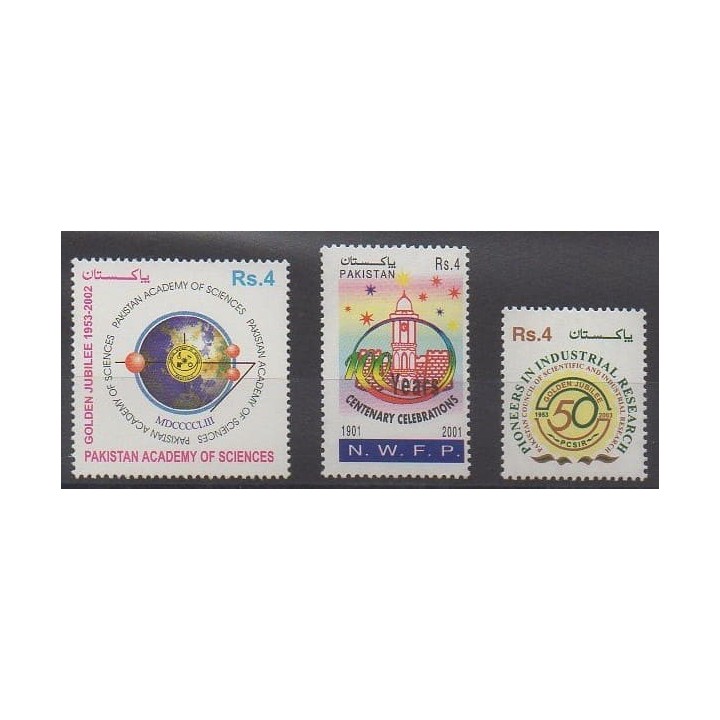 Acheter cette série de timbres duPakistan de l'année 2003 (No 1086/1088).