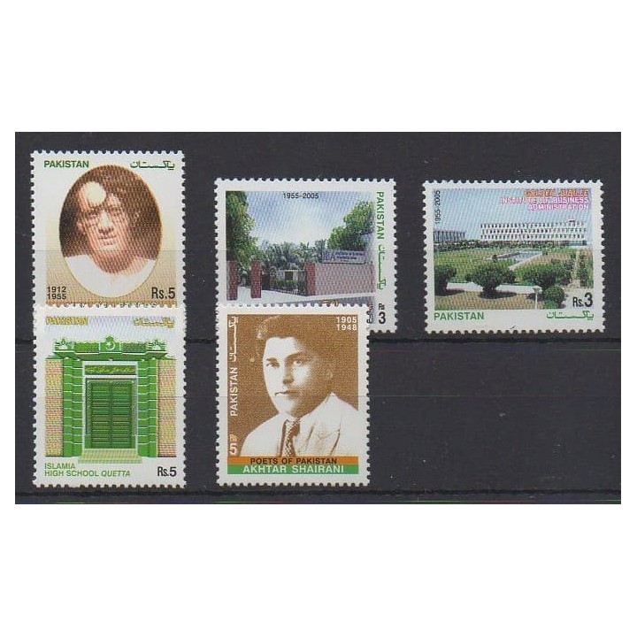 Buy this set of stamps of Pakistan of the year 2005 (Nb 1191/1195).