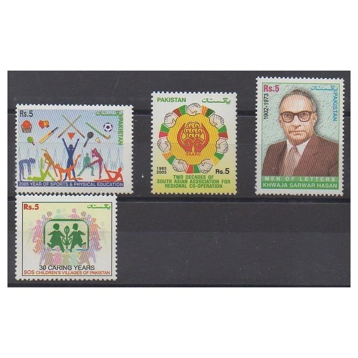 Buy this set of stamps of Pakistan of the year 2005 (Nb 1209/1212).