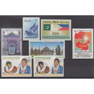 Buy this set of stamps of Pakistan of the year 2009 (Nb 1272/1278).