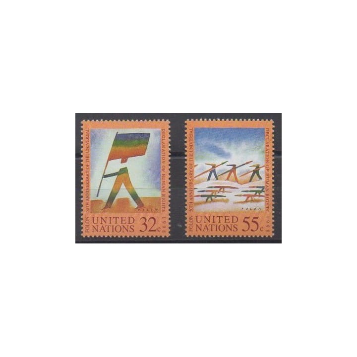 Acheter cette série de timbres des Nations Unies (bureau de New-York) de l'année 1998 (No 773/774).
