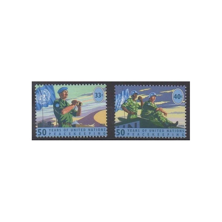 Acheter cette série de timbres des Nations Unies (bureau de New-York) de l'année 1998 (No 771/772).