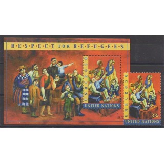 Buy this stamp and this stamp of United Nations (UN - New York) of the year 2000 (Nb 838 - BF21).