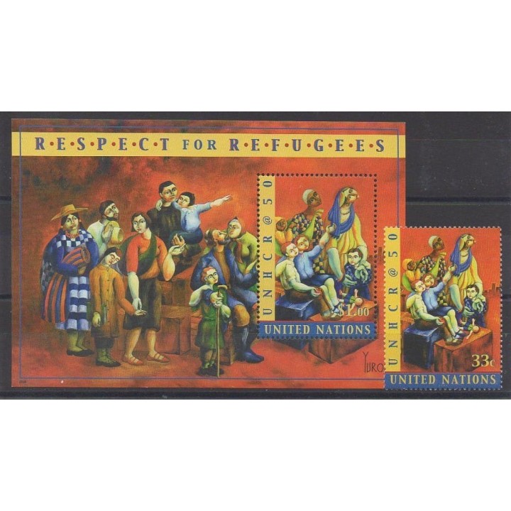 Acheter ce timbre et ce timbre des Nations Unies (bureau de New-York) de l'année 2000 (No 838 - BF21).