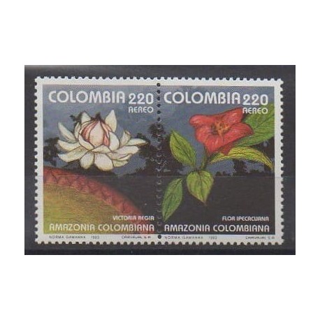 Colombie - 1993 - No PA867/PA868 - Fleurs