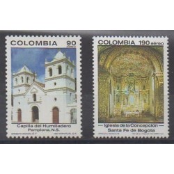 Colombie - 1991 - No PA834/PA835 - Églises