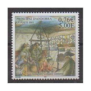 Acheter ce timbre d'Andorre français de l'année 2001 (No 551).