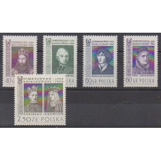 Buy this set of stamps of Poland of the year 1964 (Nb 1342/1346).