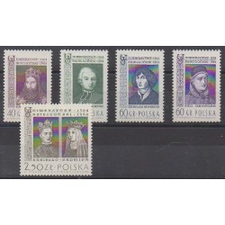 Pologne - 1964 - No 1342/1346 - Célébrités