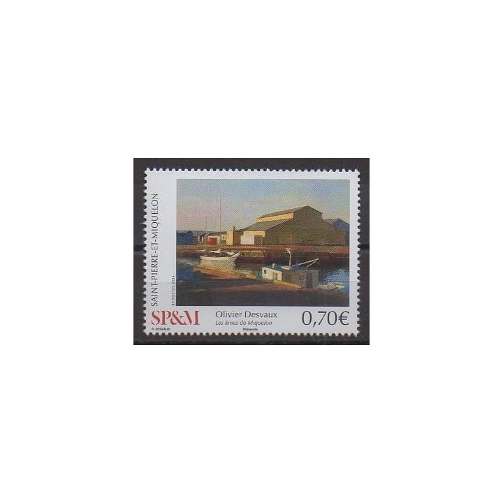 Acheter ce timbre de Saint-Pierre et Miquelon de l'année 2024 (O Desvaux - Les âmes de Miquelon).
