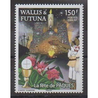 Buy this stamp of Wallis et Futuna of the year 2024 (La fête de Pâques).
