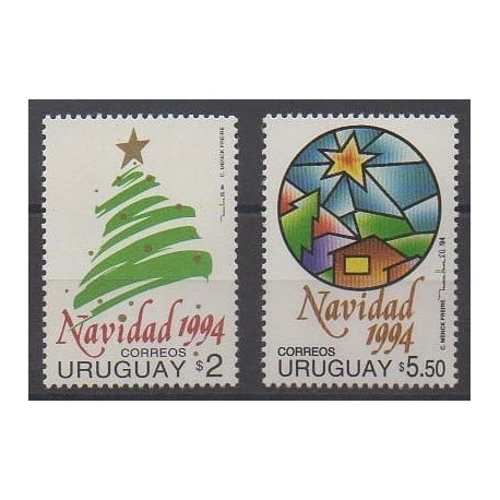 Uruguay - 1994 - Nb 1499A/1499B - Christmas