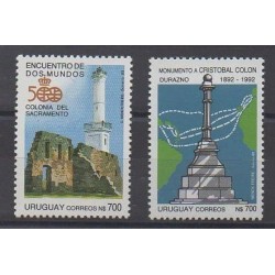 Uruguay - 1992 - Nb 1409/1410 - Monuments