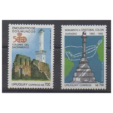 Uruguay - 1992 - Nb 1409/1410 - Monuments