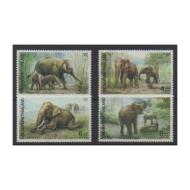 Buy this set of stamps of Thailand of the year 1991 (Nb 1417/1420).