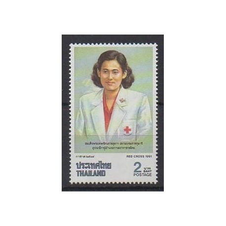 Thaïlande - 1991 - No 1384 - Santé ou Croix-Rouge - Royauté - Principauté