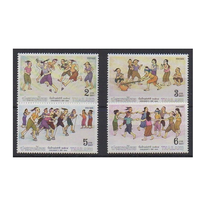 Buy this set of stamps of Thailand of the year 1991 (Nb 1379/1382).
