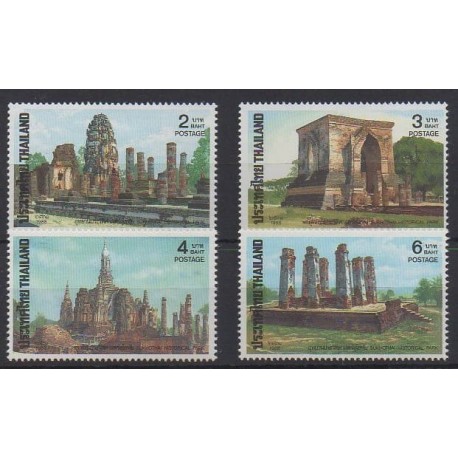 Thailand - 1988 - Nb 1219/1222 - Monuments