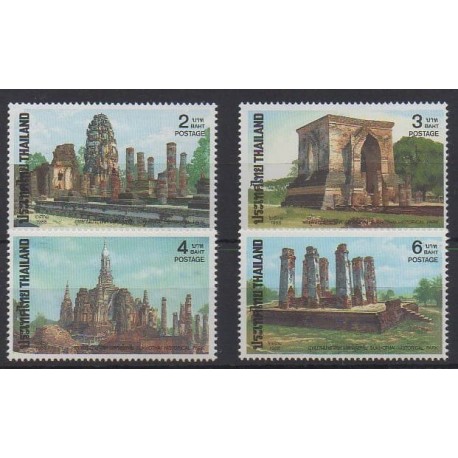 Thaïlande - 1988 - No 1219/1222 - Monuments