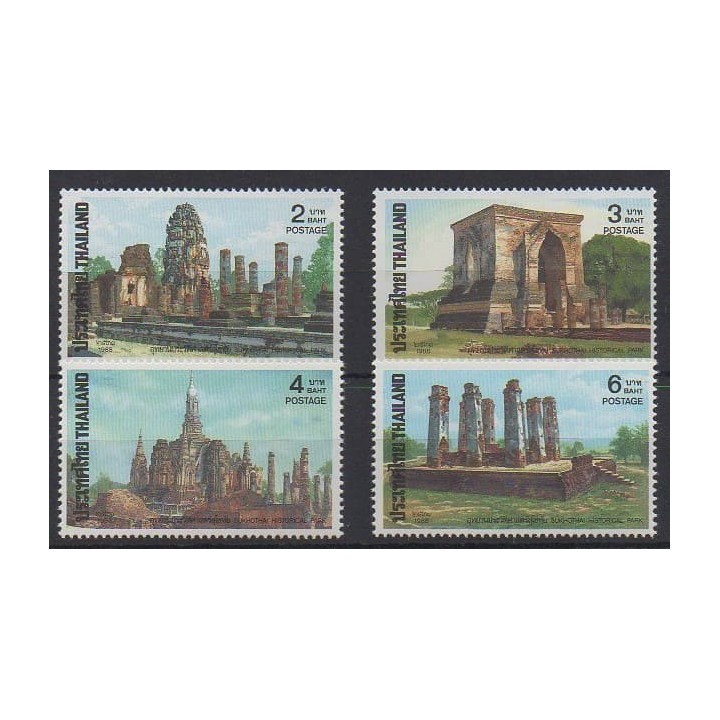 Acheter cette série de timbres de Thaïlande de l'année 1988 (No 1219/1222).