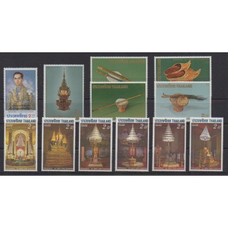 Thailand - 1988 - Nb 1231/1242 - Various Historics Themes - Royalty