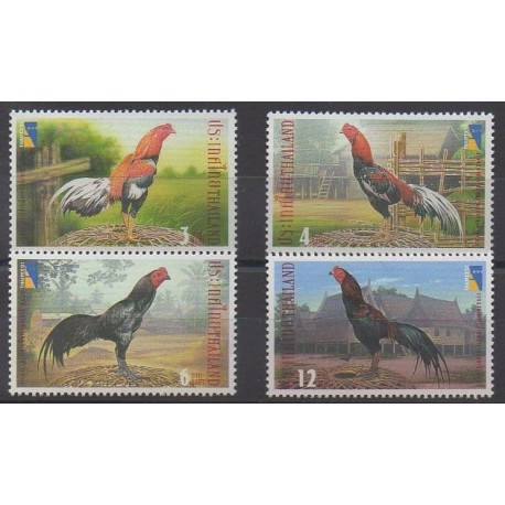 Thaïlande - 2001 - No 1969A/1969D - Oiseaux