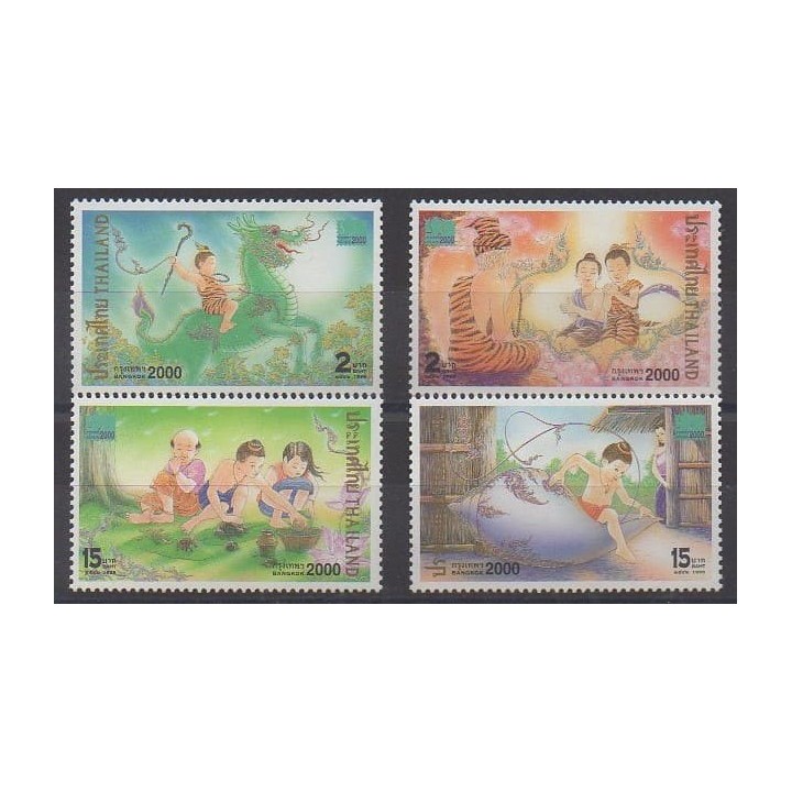 Buy this set of stamps of Thailand of the year 1999 (Nb 1877/1880).