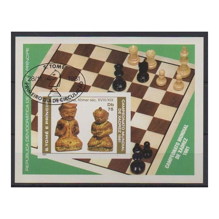Buy this souvenir sheet  of Saint Thomas and Prince of the year 1981 (Nb BF26ND). - Used