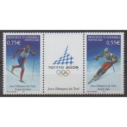 French Andorra - 2006 - Nb 622/623 - Winter Olympics