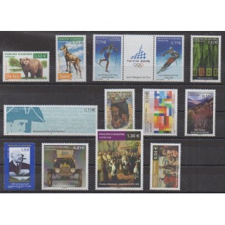 Acheter les timbres d'Andorre français  de l'année 2006 (No 620/632).