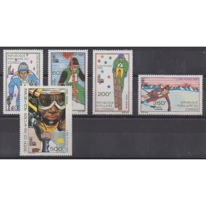 Buy these stamps of Republic of Congo of the year 1979 (Nb PA259/PA263).