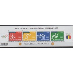 Andorre - 2008 - No 658/661 - Jeux Olympiques d'été