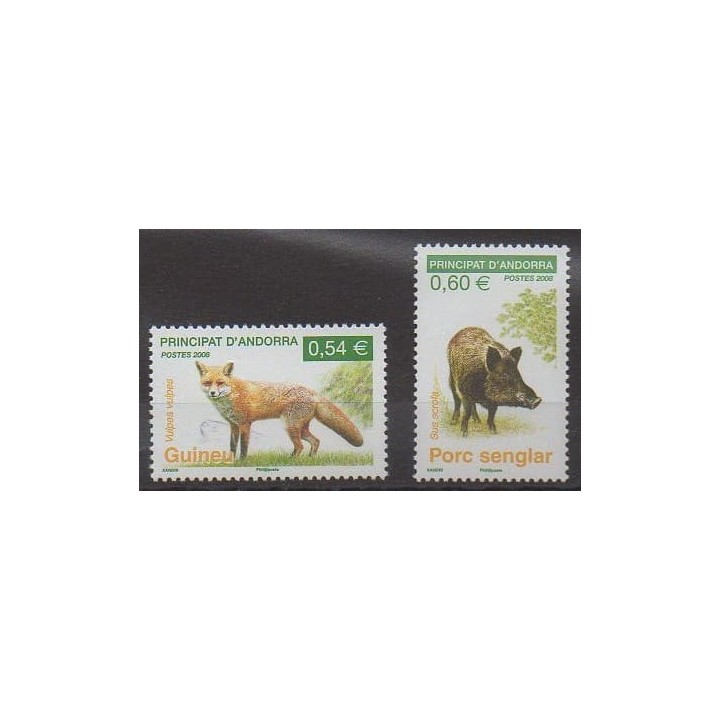 Acheter cette série de timbres d'Andorre français de l'année 2008 (No 649/650).