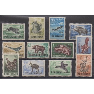 Acheter cette série de timbres de Roumanie de l'année 1956 (No 1438/1449).