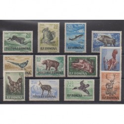 Romania - 1956 - Nb 1438/1449 - Animals