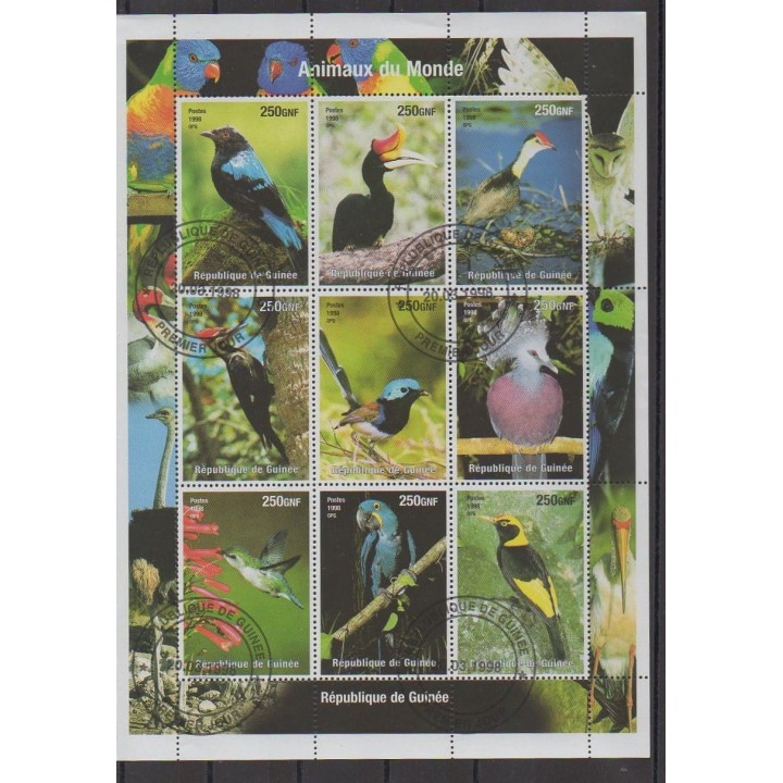 Buy this set of stamps of Guinea of the year 1998 (Nb 1473/1481). - Used