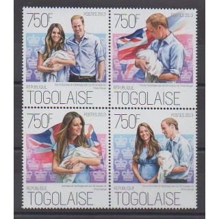 Acheter cette série de timbres du Togo de l'année 2013 (No 3468/3471).