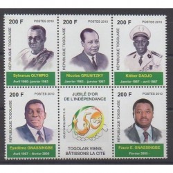 Togo - 2010 - No 2055J/2055N - Célébrités