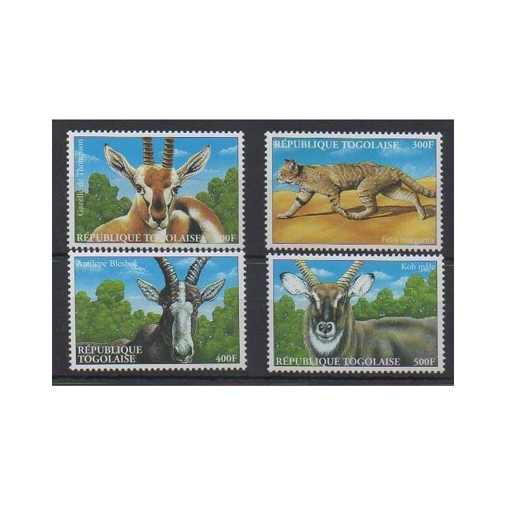Acheter cette série de timbres du Togo de l'année 2000 (No 1764/1767).